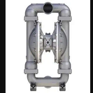 SANDPIPER T30B1SDSWTS600. Air Operated Double Diaphragm Pump, Air, 316 Stainless Steel, Bolt, Tri-Clamp, Santoprene | CT9TBF 804HH9