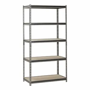 SANDUSKY LEE UR361872PB5P-SV Z-Beam Boltless Steel Shelving With Particleboard Shelves, 36 x 18 x 72 Inch Size | CM7ZPB