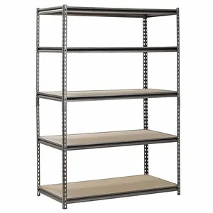 SANDUSKY LEE UR482472PB5P-SV Z-Beam Boltless Steel Shelving With Particleboard Shelves, 48 x 24 x 72 Inch Size | CM7ZPD