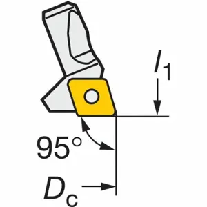 SANDVIK COROMANT 391.38L-2CC09A Fine boring tool Boring, Rhombic 80, Positive | CT9THQ 5AUH4