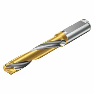 SANDVIK COROMANT R411.5-19054D19.00 P20 Jobber Drill Bit, 25 mm Shank Dia, Coolant Through, Right Hand, Spiral | CR4RMJ 13P730