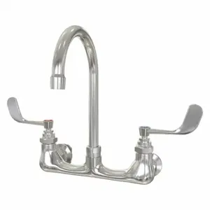 SANI-LAV 204.5 Gooseneck Service Sink Faucet, Chrome Finish, 0.5 GPM Flow Rate | CT9VUG 468C61