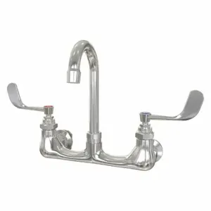 SANI-LAV 206.5 Gooseneck Service Sink Faucet, Chrome Finish, 0.5 GPM Flow Rate | CT9VUE 468C65