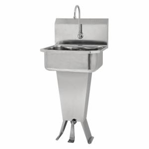 SANI-LAV 5011-0.5 Hand Free Sink, 0.5 GPM Flow Rate, 41 1/2 Inch Overall Height | CT9VYY 48TF65