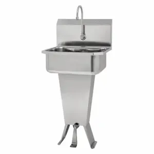 SANI-LAV 5011-0.5 Hand Free Sink, 0.5 GPM Flow Rate, 41 1/2 Inch Overall Height | CT9VYY 48TF65