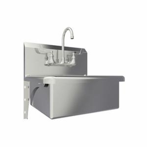 SANI-LAV 504F-0.5 Hand Sink, 0.5 GPM Flow Rate, Deck, 20 Inch x 17 Inch Bowl Size | CT9VVF 52CG89