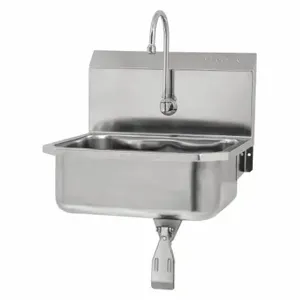 SANI-LAV 5051-0.5 Hands-Free Wall Mounted Sink, 0.5 GPM Flow Rate, Splash | CT9WCQ 48TF76