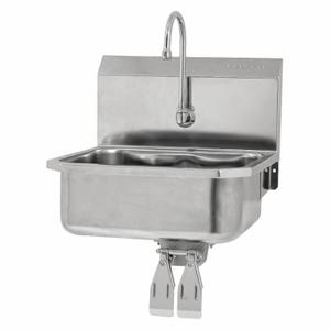 SANI-LAV 505L-0.5 Hands-Free Wall Mounted Sink, 0.5 GPM Flow Rate, Splash | CT9WCC 48TF80
