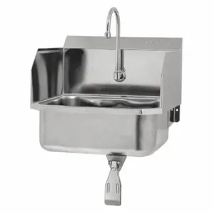 SANI-LAV 5071-0.5 Hands-Free Wall Mounted Sink, 0.5 GPM Flow Rate, Splash | CT9WDJ 48TF82