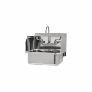 SANI-LAV 507FL-0.5 Wall Mounted Sink, Sani-Lav, 0.5 gpm Flow Rate, Splash, 17 Inch x 14 Inch Bowl Size | CT9VTU 48TF84