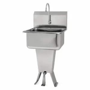 SANI-LAV 5211-0.5 Hand Sink, 0.5 GPM Flow Rate, 41 1/2 Inch Overall Height | CT9VUL 48TG06