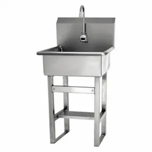 SANI-LAV 524A-0.5 Hand Sink, 0.5 GPM Flow Rate, 46 1/2 Inch Overall Height | CT9VWL 52CG95