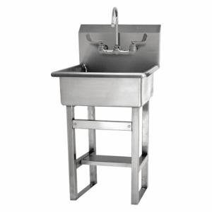 SANI-LAV 524F-0.5 Hand Sink, 0.5 GPM Flow Rate, 46 1/2 Inch Overall Height | CT9VUW 52CG94