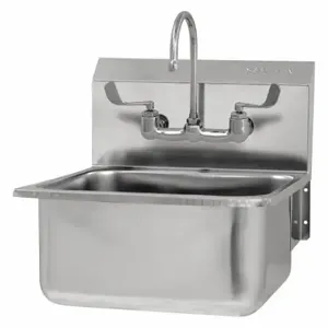 SANI-LAV 525FL-0.5 Wall Mounted Sink, Sani-Lav, 0.5 gpm Flow Rate, Splash, 19 Inch x 16 Inch Bowl Size | CT9VTW 48TG14