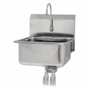 SANI-LAV 525L-0.5 Hands-Free Wall Mounted Sink, 0.5 GPM Flow Rate, Splash | CT9WCR 48TG15