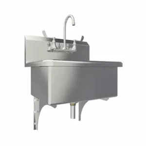 SANI-LAV 531F-0.5 Scrub Sink, 0.5 Gpm Flow Rate, Deck, 22 Inch X 16 1/2 Inch Bowl Size | CT9VYD 48TG47