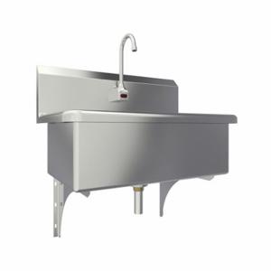 SANI-LAV 532A-0.5 Scrub Sink, 0.5 Gpm Flow Rate, Deck, 28 Inch X 16 1/2 Inch Bowl Size | CT9VYE 48TG49