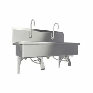 SANI-LAV 54W1-0.5 Wash Station, Sani-Lav, 0.5 gpm Flow Rate, Splash, 37 Inch x 16 1/2 Inch Bowl Size | CT9WEN 48TG97