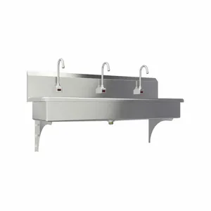 SANI-LAV 56WAL-0.5 Wash Station, Sani-Lav, 0.5 gpm Flow Rate, Splash, 57 Inch x 16 1/2 Inch Bowl Size | CT9WEU 48TH18