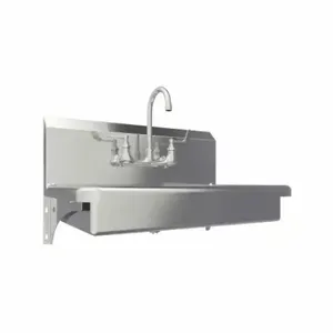 SANI-LAV 5A1F Hand Sink, 2 GPM Flow Rate, Deck, 27 Inch x 16 1/2 Inch Bowl Size | CT9VWA 48PY08