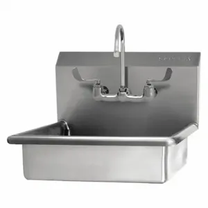 SANI-LAV 5A4F-0.5 Hand Sink, 0.5 GPM Flow Rate, Deck, 19 Inch x 15 1/2 Inch Bowl Size | CT9VVC 52CH03