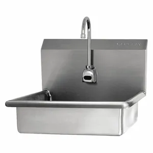 SANI-LAV 608B-0.5 Hand Sink, 0.5 GPM Flow Rate, Deck, 16 Inch x 12 1/2 Inch Bowl Size | CT9VVA 52CH02