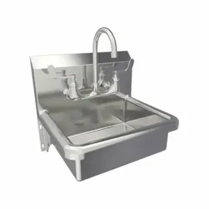 SANI-LAV 608F Hand Sink, 2 GPM Flow Rate, Deck, 16 Inch x 12 1/2 Inch Bowl Size | CT9VVY 48PY37