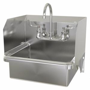 SANI-LAV 707F.5 Hand Sink, 0.5 GPM Flow Rate, Splash, 17 Inch x 14 Inch Bowl Size | CT9VVQ 468C41