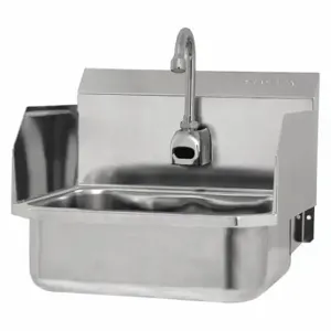 SANI-LAV ES2-607L-0.5 Hands-Free Wall Mounted Sink, 0.5 GPM Flow Rate, Splash | CT9WCT 48TF56