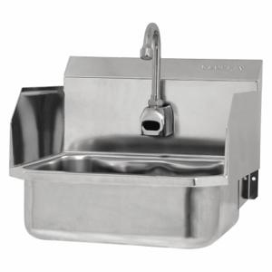 SANI-LAV ESB2-607L-0.5 Hands-Free Wall Mounted Sink, 0.5 GPM Flow Rate, Splash | CT9WCH 48TF60