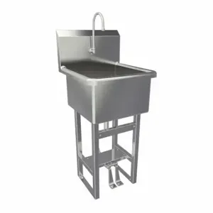 SANI-LAV U18182 Utility Sink, Sani-Lav, 45 1/2 Inch OverallHeight, 21 Inch Overall Length | CT9WBB 48UM15