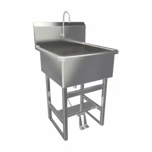 SANI-LAV U24242 Utility Sink, Sani-Lav, 45 1/2 Inch OverallHeight, 27 Inch Overall Length | CT9WBH 48UM20