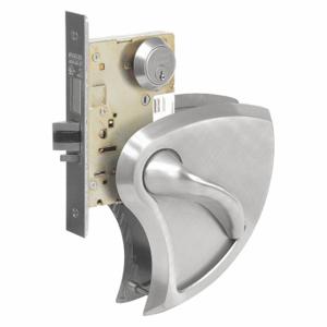 SARGENT LC 8251 BHW 32D LH Mortise Lockset, Grade 1, Bhw, Satin Stainless Steel, Sargent La, Different | CT9WVW 465A95