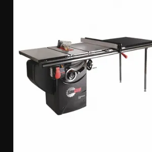 SAWSTOP PCS175-TGP252 Table Saw, 120VAC, 14A, 10 Inch Blade Dia, 52 Inch Max. Cut Width RigHeight of Blade | CT9XBH 46AC44