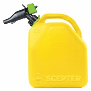 SCEPTER FR1D501 Dieselkraftstoffkanister, Polypropylen, 5 Gallonen Fassungsvermögen, 16 3/4 Zoll Höhe, 11 17/32 Zoll Länge | CH6PJJ 490N37