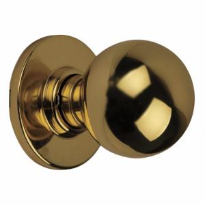 SCHLAGE A10S ORB 605 Knob Lockset, 2, A Orbit, Bright Brass | CT9ZLA 36Y994