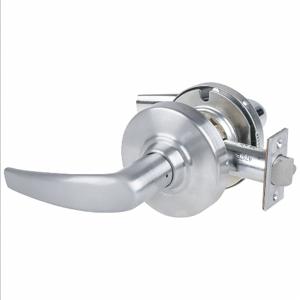 SCHLAGE ALX10 ATH 626 Door Lever Lockset, Grade 2, Curved Lever, Satin Chrome, Non Keyed | CN2QRG AL10S JUPITER 626 / 36Z029