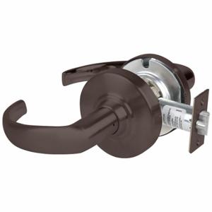 SCHLAGE ALX10 SPA 613 Door Lever Lockset, Grade 2, Curved Return Lever, Oil Rubbed Bronze, Non Keyed | CT9YBF 793NH7