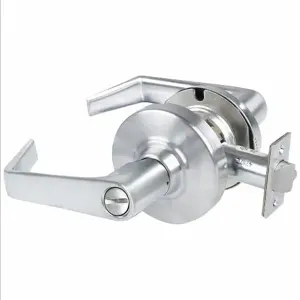 SCHLAGE ALX40 SAT 626 Door Lever Lockset, Grade 2, Straight Return Lever, Satin Chrome | CN2QRR AL40S SATURN 626 / 36Z044