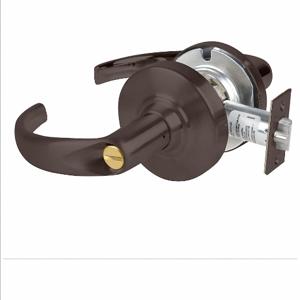 SCHLAGE ALX40 SPA 613 Door Lever Lockset, Grade 2, Curved Return Lever, Oil Rubbed Bronze, Non Keyed, Mechanical | CN2QRN AL40S NEPTUNE 613 / 36Z040