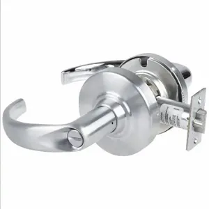 SCHLAGE ALX40 SPA 626 Door Lever Lockset, Grade 2, Curved Return Lever, Satin Chrome | CN2QRP AL40S NEPTUNE 626 / 36Z041