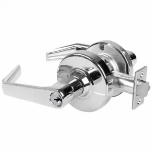 SCHLAGE ALX53P SAT 625 Door Lever Lockset, Grade 2, Straight Return Lever, Bright Chrome, Conventional Cylinder | CT9YPZ 793NK6