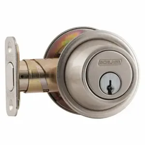 SCHLAGE B560P 619 Deadbolt, 2, Satin Nickel, C, Different | CT9XHU 28XV69