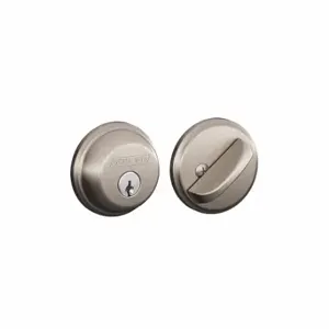 SCHLAGE B60N 619 KA4 Deadbolt, 1, Satin Nickel, C, Alike | CT9XHH 49Z983