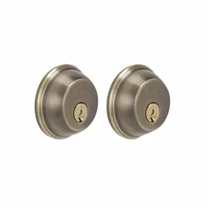 SCHLAGE B62N 609 Deadbolt, 1, Antique Brass, C, Different | CT9XGD 49Z993