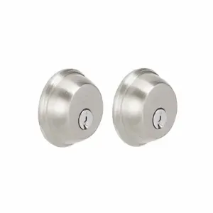 SCHLAGE B62N 619 KA4 Deadbolt, 1, Satin Nickel, C, Alike | CT9XHJ 49Z997