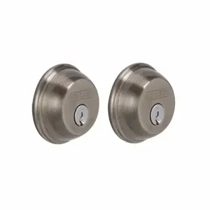 SCHLAGE B62N 620 Deadbolt, 1, Antique Pewter, C, Different | CT9XGK 49Z998