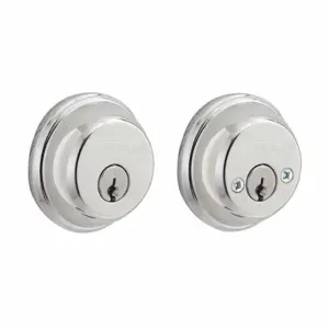 SCHLAGE B62N 625 Deadbolt, 1, Bright Chrome, C, Different | CT9XGV 49ZA01