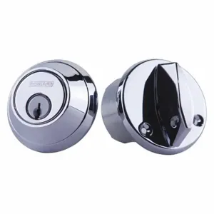 SCHLAGE B660P 625 Deadbolt, 1, Bright Chrome, C, Different | CT9XGW 28XV73