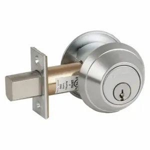 SCHLAGE B663P 626 C123 KA4 Deadbolt, 1, Satin Chrome, C123, Alike, B600 | CT9XHW 46TX13